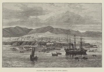 Mollendo, Perú, costa oeste de América del Sur